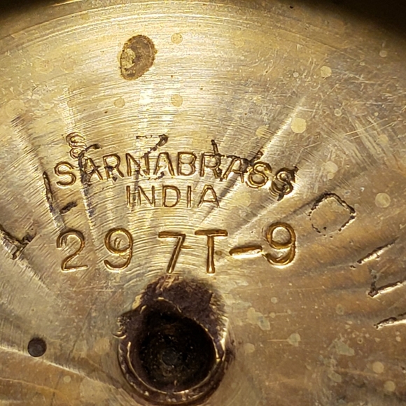 Vintage Sarna Brass Vase - Picture 6 of 7